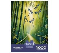bamboo grove Jigsaw Puzzles Puzzles for Adults Kids. 1000 Pieces Environmental healing Great Gifts Challenge Toy Educational Game Home Decoration for Adults& Kids Age 14 Years Up 38x26cm/1000pcs