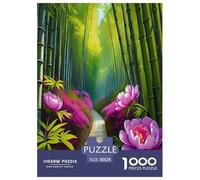 bamboo grove Jigsaw Puzzles Puzzles for Adults Kids. 1000 Pieces Environmental healing Impossible Challenge Toy Educational Games Home Decoration for Educational Games Gifts 38x26cm/1000pcs