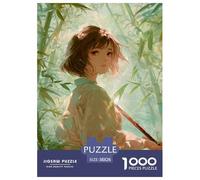 bamboo grove Jigsaw Puzzles Puzzles for Adults Kids. 1000 Pieces Environmental healing Impossible Challenge Toy Educational Games Home Decoration for Adults& Kids Age 14 Years Up 38x26cm/1000pcs