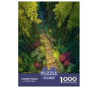 bamboo grove Jigsaw Puzzles Puzzles for Adults Kids. 1000 Pieces Environmental healing Impossible Challenge Toy Educational Game Home Decoration for Educational Games Gifts 38x26cm/1000pcs
