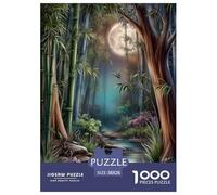 bamboo grove Jigsaw Puzzles Puzzles for Adults Kids. 1000 Pieces Environmental healing Impossible Challenge Toy Educational Games Home Decoration for Adults& Kids Age 14 Years Up 38x26cm/1000pcs