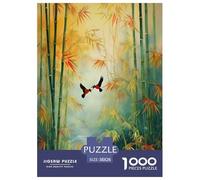 bamboo grove Jigsaw Puzzles Puzzles for Adults Kids. 1000 Pieces Environmental healing Impossible Challenge Toy Educational Games Home Decoration for Educational Games Gifts 38x26cm/1000pcs