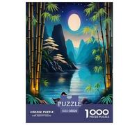 bamboo grove Jigsaw Puzzles Puzzles for Adults Kids. 1000 Pieces Environmental healing Whimsical Challenge Toy Educational Game Home Decoration for Educational Games Gifts 38x26cm/1000pcs