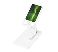 Bamboo Grove Phone Stand Holder,Adjustable Desk Mount for iPhone and All Phones,360 ° Rotation, Integrated Folding, Square Base
