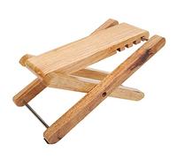 Bamboo Guitar Footstool, Foldable Guitar Foot Rest, Portable Musical Instrument Pedal Stool with Rivet Joint Design, Compact Footstool for Guitar Players and Musicians On The Go