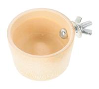 Bamboo Hamster Food Bowl Pet Feeder for Small Pets | Safe, Easy to Clean Design, Suitable for Rabbit and Hamster Use, Home Feeding Bowl for Indoor Care