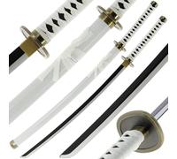 Bamboo Handmade Anime Katana - 100cm Wooden Blunt Sword Prop with Sheath - Safe Cosplay Demon Slay Inspired Replica Toy for Collectors & Roleplay Wadous Sword