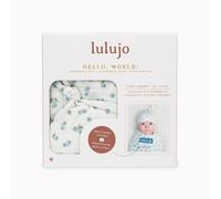 Bamboo Hat and Swaddle Blanket Gift Set- Blueberries Lulujo Multi One Size