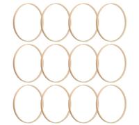 Bamboo Hoops 6 Inch Dream Catcher Rings Macrame Floral Hoop for DIY Wedding Wreath Wall Hanging Craft 12pcs Wooden Bamboo Hoop Round DIY Material Rope Garland Dream Catcher.