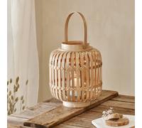 Bamboo Hurricane Lantern Natural