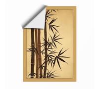 Bamboo in Ink Japandi Unframed Wall Art Print A3 (42×29.7cm), Wall Decor for Living Room, Bedroom, Office & Home, Art Gift