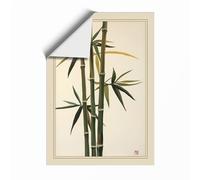 Bamboo in Silence Japandi Unframed Wall Art Print A3 (42×29.7cm), Wall Decor for Living Room, Bedroom, Office & Home, Art Gift