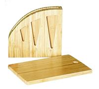 Bamboo Knife Block with Chopping Board - for The Chopaholic Oriental 3 Piece Knife Set | Elegant, Practical & Durable | from Jean Patrique