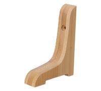 Bamboo L-Shaped Triangle Shelf Brackets with Hidden Mounting | Sturdy Solid Wood Construction, Right-angle Stability, Minimalist Modern Style, for Kitchens and Wall-mounted Shelving