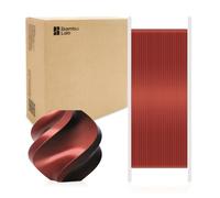Bamboo Lab PLA Silk Dual Color 3D Printer Filament 1.75mm for Bambu Lab X1/X1C/P1P/P1S/AMS, Silk Shiny Dual Color PLA 1KG Easy Printing & Eco Friendly with RFI (Not Recommend for A1 Series)