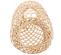 Bamboo Lamp Shade Handmade Khaki Light Cover for Bedroom Hotel Decor