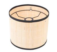 Bamboo Lampshade Japanese Style for E27 Pendant Light and Wall Lamp | Iron Frame, Natural Bamboo Look, Warm Ambient Glow, Eye Comfort Lighting for Office Ceiling Decor