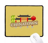 Bamboo Lantern Brown China Town Mouse Mat Comfortable Mouse Pad With Stitched Edges Mousemat For Computer Studying Gaming 25X30Cm