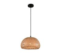 Bamboo Lantern Pendant Light with Creative an Bird Nest Lampshade, Rustic Chaner Ceiling Light Fixture for Restaurant, Farmhouse, Country Cafe Bar Home Lighting