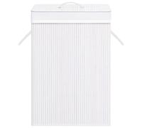Bamboo Laundry Basket Home Washing Clothes Basket Hamper Storage Bin vidaXL