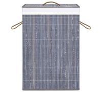 Bamboo Laundry Basket Home Washing Clothes Basket Hamper Storage Bin vidaXL