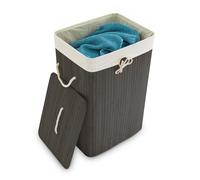 Bamboo laundry basket Lightweight Lidded Bamboo Hamper Rectangular Laundry Bin