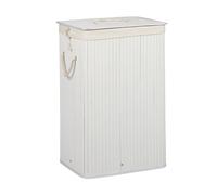 Bamboo laundry hamper Wicker Storage Container 83 L Easy Clean Folding Hamper
