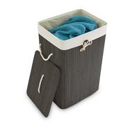 Bamboo laundry hamper Wicker Storage Container 83 L Easy Clean Folding Hamper