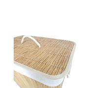 Bamboo Laundry Rectangular Basket - TJ Hughes