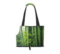 Bamboo Leaves Printed pet Shoulder Bag, Suitable for Small Dogs and Cats, Shopping and Travel Dual-Purpose Bag