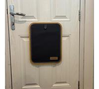 Bamboo Letter Catcher - Front Door Mail Holder - Post Mail Parcel Organizer - Letterbox Cage - Letter Catcher For Front Door - Mail Catcher for Upvc Wooden Metal Door - Black Letter Catcher