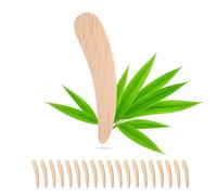 Bamboo Makeup Spatula Set - 20PCS Mini Cosmetic Spatulas Beauty Tools for Creams Mask & Skincare, Facial Massage,Reusable Facial Applicators with Smooth Edges