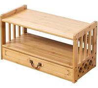 Bamboo Meditation Altar Table with Drawer for Prayers, Divination, and Spiritual Display