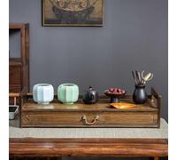 Bamboo Meditation Altar Table with Drawer for Prayers, Divination, and Spiritual Display