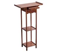 Bamboo Meditation Table - 26" Personal Sanctuary for Buddha Display Vases & Plants Spiritual Practice Meditation Altar Zen Home Decor