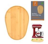 Bamboo Mixer Slider Compatible with Kitchen Aid 6/7/8 Quart Bowl-Lift Stand Mixer, KN256WW Kitchen Attachment Sliding Mat