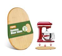 Bamboo Mixer Slider Compatible with Kitchen Aid 6-8 Qt Bowl Lift Stand Mixer, Easy-to-Move, Countertop-Protecting Mixer Accessories