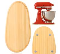 Bamboo Mixer Sliding Mat for 5-7 QT Stand Mixers, Wood Mixer Slider Mat Food Processor Sliding Pad, Kitchen Countertop Appliance Accessories Attachments