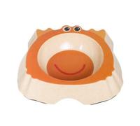 Bamboo Orange Monster Shaped Dog Bowl - One Size