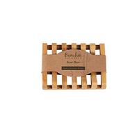 Bamboo Naturals Dish - Sustainable Slotted Soap Holder for Quick Drying, Brown, One Size