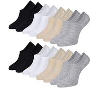 Bamboo No Show Trainer Socks for Womens and Men - 8 Pairs Non Slip Low Cut Ankle Socks Sneaker Invisible Footies Loafers Casual Boat Shoes