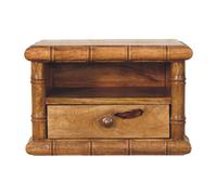 Bamboo Open Bedside in Amber Oak Finish