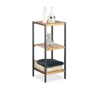 Bamboo organising shelf Freestanding Organiser Space-saving Easy Assembly