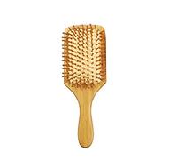 Bamboo Paddle Hairbrush | Static - Massage Brush for Scalp & Hair | Detangling Brush for Wet/Dry/Thick Hair | Wide Cushion Base & Ball - Tipped Fibers