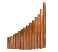 Bamboo Pan Flute, Bamboo Pan Flute with 15 Tubes in G Key, Solo Pan Flute, Suitable for Beginners to Practice, Play, Record, Etc, Portable Music Recording