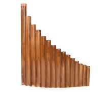 Bamboo Pan Flute, Bamboo Pan Flute with 15 Tubes in G Key, Solo Pan Flute, Suitable for Beginners to Practice, Play, Record, Etc, Portable Music Recording