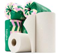 Bamboo Kitchen Paper Towels, 6 Pack x 2-Ply Large & Eco Friendly Kitchen Roll - Hypoallergenic, 100% Biodegradable, Plastic and Chemical Free, Absorbent Kitchen Towels Paper Roll