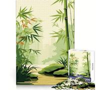 Bamboo Paradise Garden Jigsaw Puzzle 1000 Piece for Teenagers Smart Challenge Serene Activity Fine Lock Lovely Gift (38x26cm)