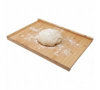 Bamboo Pastry Board Reversible Lip Design 40x55cm for Kitchen Baking | Durable material extra worktop space electric hob cover loose dough edge catcher daily meal prep for professional home chefs
