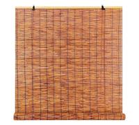 Bamboo Patio Shades Light Filtering Outdoor Roll Up Shades, Cordless Curtains 36 48 72 84 62 inches Long, Bamboo Porch Blackout Roller Blinds